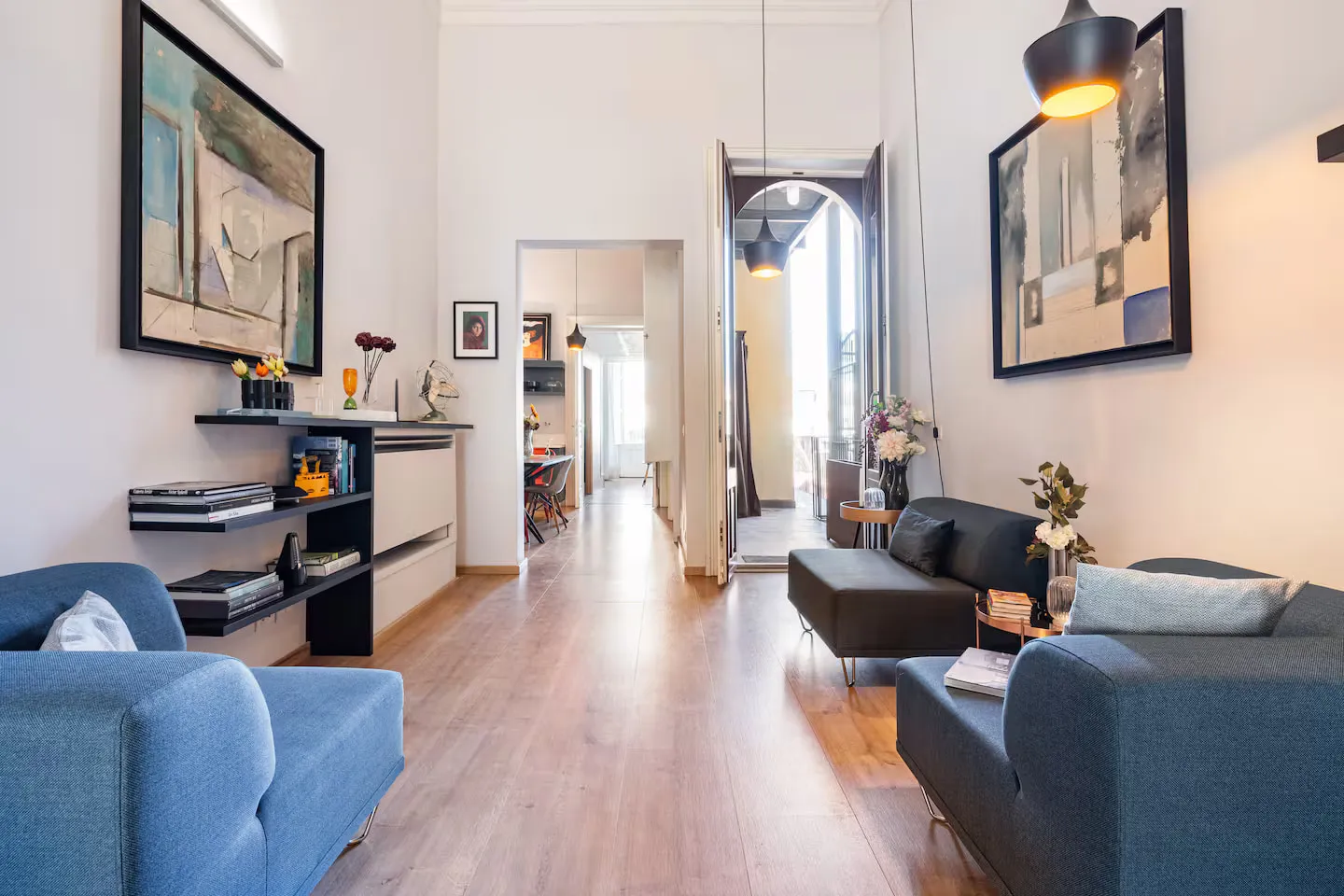 Il living, seconda veduta